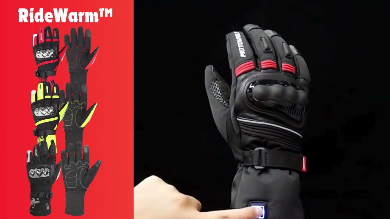 RideWarm™ Heated Motorcycle Gloves