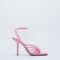 Strappy Leather Platform Sandals for Women